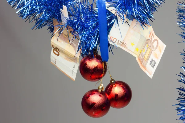 Money and Christmas — Stock Photo, Image