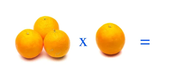 Помножити апельсини — стокове фото