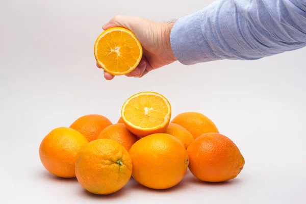 Orange orange fruit rich in vitamins — Stock Photo, Image