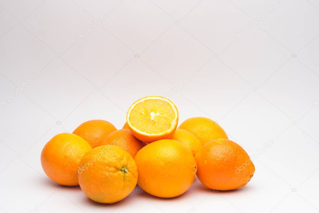 Orange orange fruit rich in vitamins