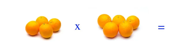 Multiplicações, problemas de cálculo matemático — Fotografia de Stock