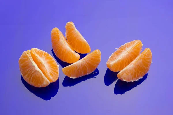 Tangerine orange-skinned sweet fruit of the citrus family. — Stock Photo, Image