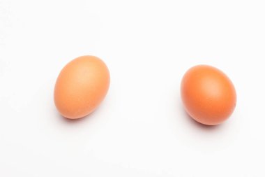 Tavuk yumurtaları, çiftlikten taze toplanmış çiğ yumurtalar.