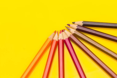 Renkli kalemler, renk aralığı