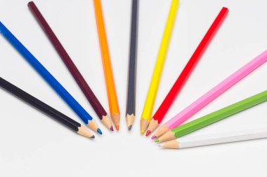 Renkli kalemler, renk aralığı
