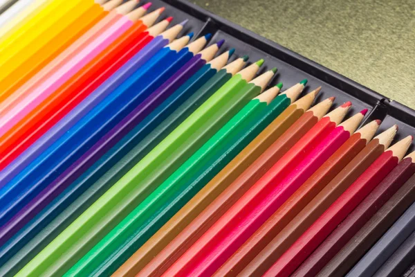 Colored pencils, color gamut — 스톡 사진