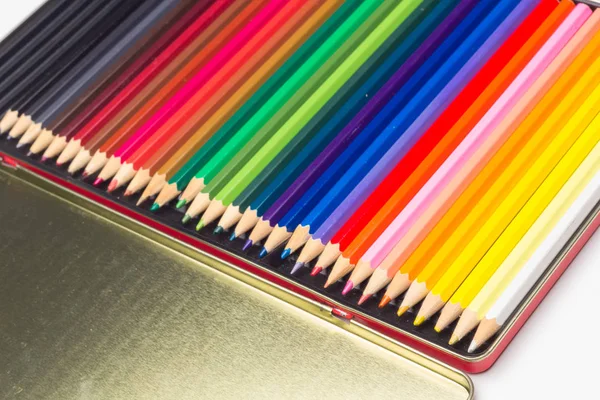 Цветные карандаши, цветовая гамма — стоковое фото