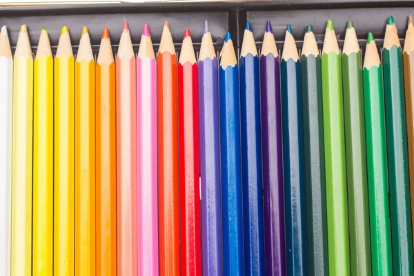 Lápis de cor, gama de cores — Fotografia de Stock