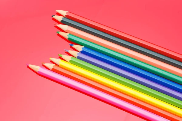 Colored pencils, color gamut — 스톡 사진