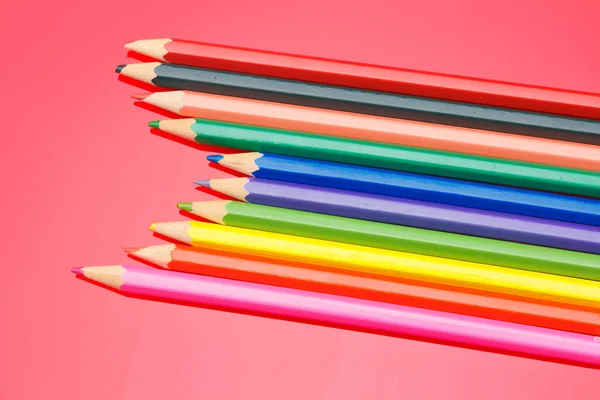 Colored pencils, color gamut — Stock Photo, Image