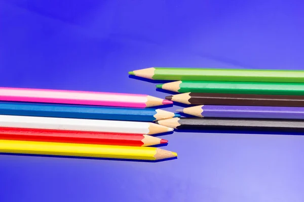 Colored pencils, color gamut — Stock Photo, Image
