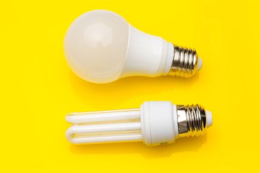 Enerji tasarrufu ampulleri, ekolojik, enerji ve tüketimden tasarruf etmek için.