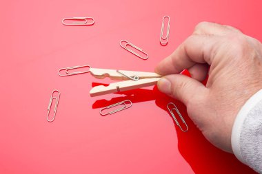 Çamaşır tokası ahşap mandal