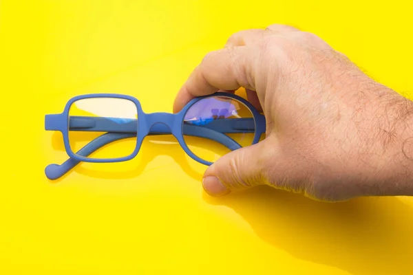 Bril met gegradueerde bril om goed te zien — Stockfoto