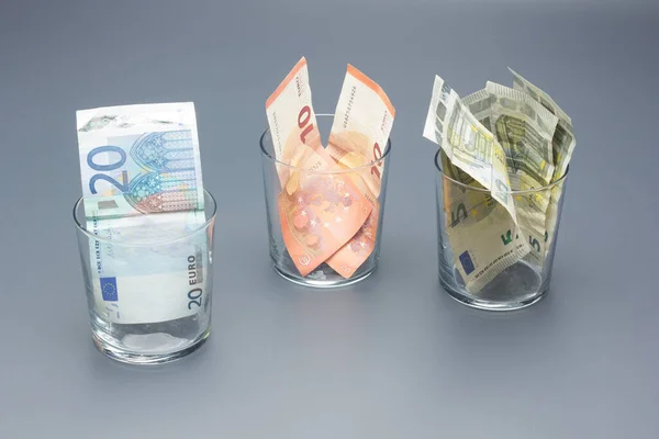 Гроші Необхідні Сучасного Життя Банкнотах Валюті Необхідні Щоденного Придбання Свіжих — стокове фото