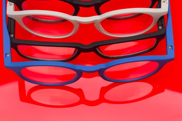 Brillen Lenzen Voor Bescherming Van Ogen Visuele Gezondheid Van Mensen — Stockfoto