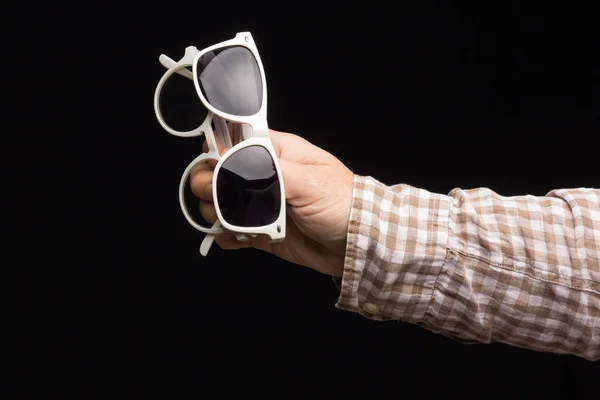 Santé Visuelle Dans Les Lunettes Donner Des Lunettes Pour Correction — Photo