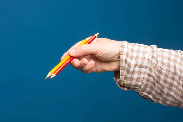 Dibujar Sobre Papel Uno Los Elementos Esenciales Son Los Lápices —  Fotos de Stock