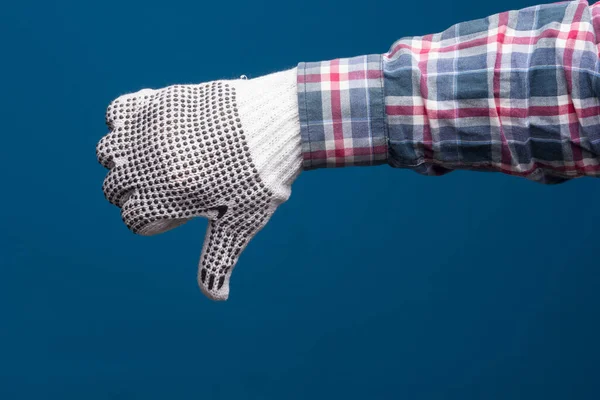 Επαγγελματικά Χέρια Προστατευμένα Βιομηχανικά Γάντια Γάντια Για Προστασία Χεριών Χέρια — Φωτογραφία Αρχείου