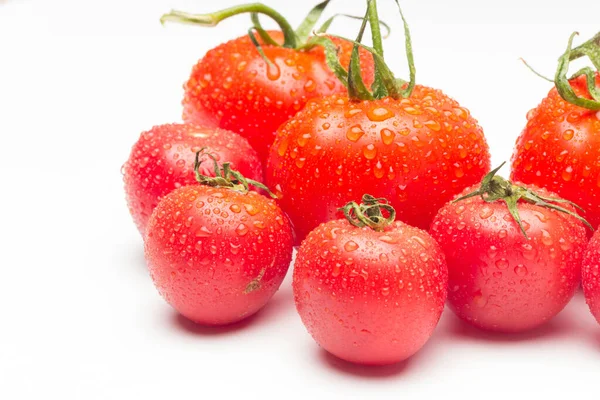 Tomates Manzanas Frutas Rojas Para Ensaladas Para Comer Crudas Llenas — Foto de Stock