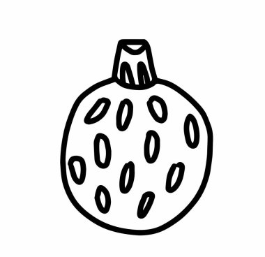 Vektör Noel ağacı dekorasyonu. Kandinav tarzı. Karalama çizimi çizimi çizimi. Arkaplan, ağ ve renkler için tasarım..