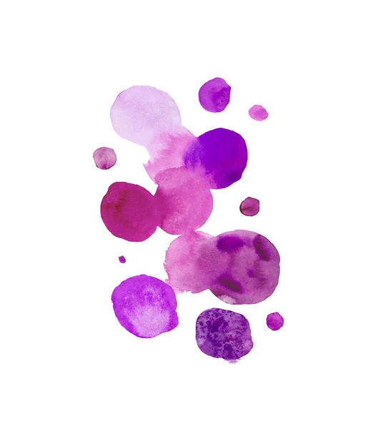 Aquarela rosa blot.Abstract textura aquarela mão isol desenhado — Fotografia de Stock