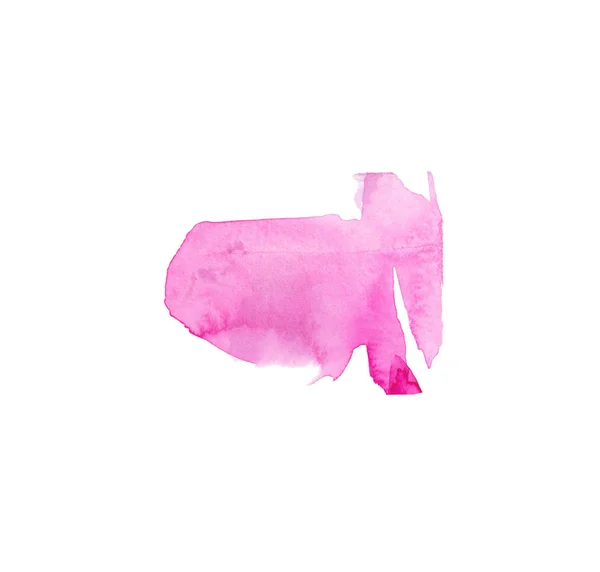 Texturas rosa aquarela. Manchas, linhas e corações de São Valentim — Fotografia de Stock