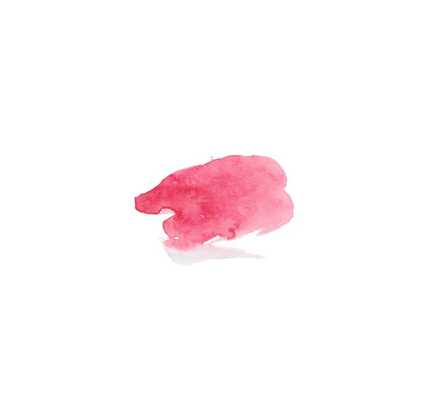 Акварельно розовые текстуры. Пятна, линии и сердца Св. Валентина — стоковое фото