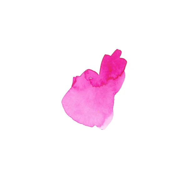 Texturas rosa aquarela. Manchas, linhas e corações de São Valentim — Fotografia de Stock