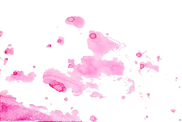 Texture rosa acquerello. Punti, linee e cuori di San Valenti — Foto Stock