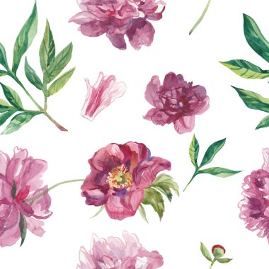 Pembe çamlı suluboya desenli. Beyaz üzerine yazdır