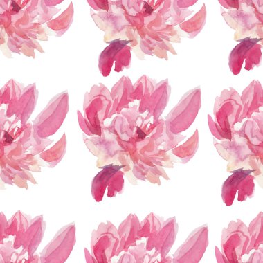 Pembe çamlı suluboya desenli. Beyaz üzerine yazdır