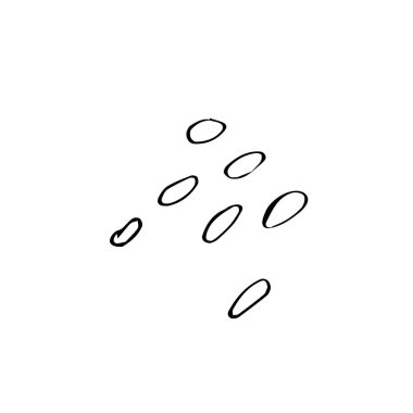 Bir vektör bahçesi tohumu elle çizilmiş klipsli sanat. Beyaz izole bir arka planda siyah bahçe çizimi çizimi. Paket kağıdı, çıkartma, kart, paket ve renklendirme için tasarım.