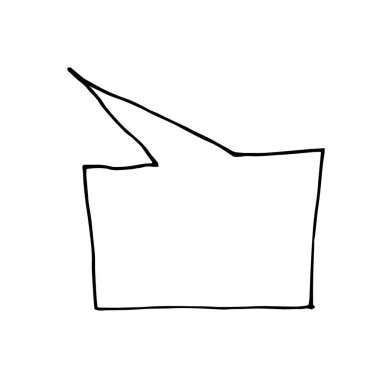 Siyah çizgide vektör sohbeti yorumu. Beyaz izole edilmiş arka plan el çizimi üzerine sosyal medya illüstrasyonu. Web, afişler, çıkartmalar, ambalaj kağıtları, duvar kağıtları, ambalajlar ve kartpostallar için tasarım.