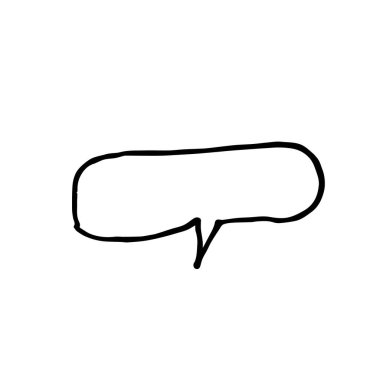 Siyah çizgide vektör sohbeti yorumu. Beyaz izole edilmiş arka plan el çizimi üzerine sosyal medya illüstrasyonu. Web, afişler, çıkartmalar, ambalaj kağıtları, duvar kağıtları, ambalajlar ve kartpostallar için tasarım.