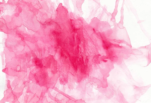 Акварель розовая текстура. Яркая иллюстрация брызг на белом i — стоковое фото