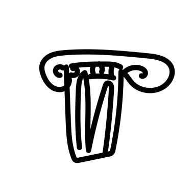 Vektör sermayesi. Beyaz izole edilmiş arka planda bir simge olarak tasvir edilen el, siyah çizgi sanatını çizdi. Sosyal ağlar, web, baskılar, kartlar, renkler, pankartlar, ambalaj kağıtları için tasarım.