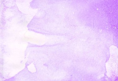 Boşanma ile suluboya menekşe arkaplan. Lekeler, beyaz arka planda lekeler. Baskılar, pankartlar, kartpostallar, broşürler, sosyal ağlar, paketler, kapaklar, tekstil için tasarım.