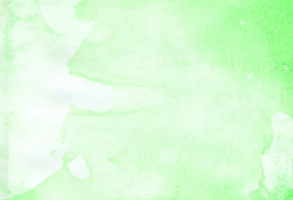 Акварель Текстура Зеленого Фону Білими Розлученнями Блоки Плями Білому Тлі — стокове фото
