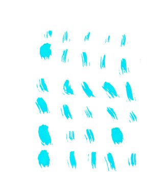 Turkuaz suluboya çizgileri ve beyaz izole bir arkaplanda leke. Leke ve düşüşün tasviri, el çizimi. Düğün davetiyeleri, kartlar, sosyal ağlar, çıkartmalar, baskılar, paketleme için tasarım.