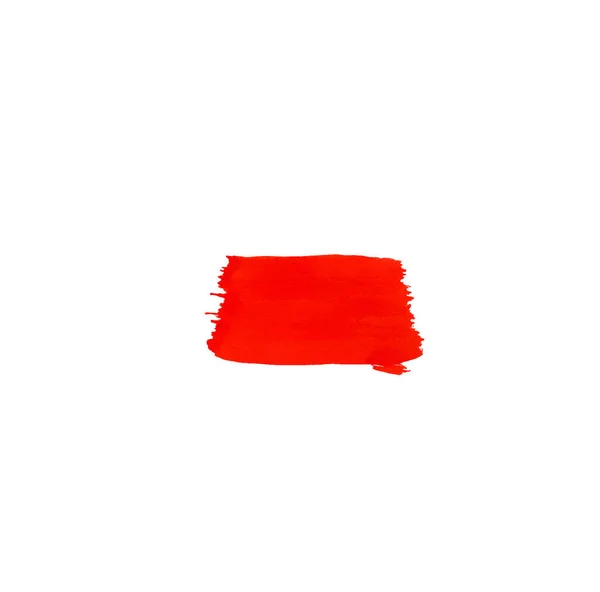 Linee Acquerello Arancione Macchia Uno Sfondo Bianco Isolato Illustrazione Macchia — Foto Stock