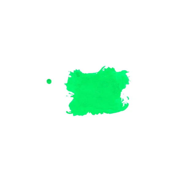 Зеленые Линии Акварели Пятна Белом Изолированном Фоне Иллюстрация Пятна Капли — стоковое фото