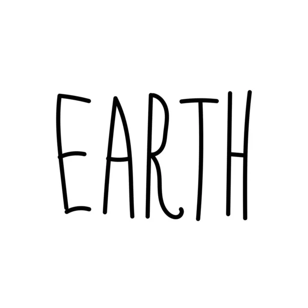 Vector Único Eco Lettering Zero Waste Ecological Ilustração Doodle Linha —  Vetores de Stock