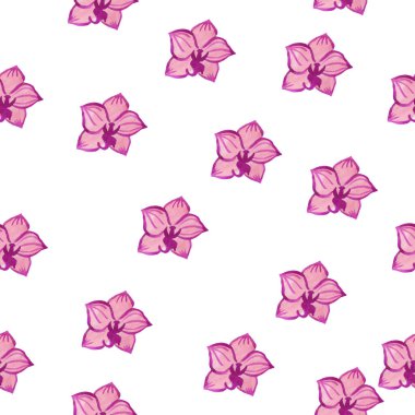 Orkide kaynaklı suluboya desenli. Alışılmadık el çizimleri ile yazdırın. Sosyal medya, ambalaj, pankart, ambalaj kağıdı, ambalaj kağıdı, tekstil, duvar kağıdı tasarımı.