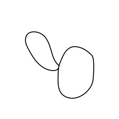 Orman basit vektör mantarı. Botanik, sonbahar çizimleri ve beyaz izole arka plan karalamaları. Renklendirme, kartpostallar, ağ, poster, logo, baskı için tasarım.