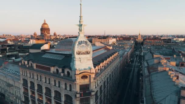 Petersburg Rússia Shopping Luxo Perto Ponte Vermelha Verão — Vídeo de Stock