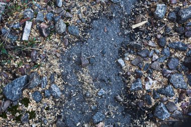 siyah-beyaz taş duvar ve döşeme arka plan doku