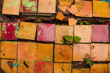 Kırık retro kat arka plan doku döşer