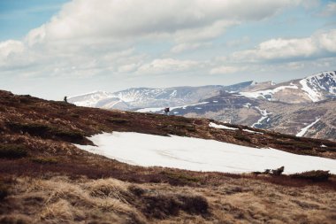 Bahar dağ manzarası. Karpatlar, Ukrayna, Europe
