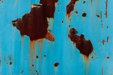 Paslı kıvrımlı demir metal dokusu..